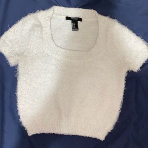 Forever 21 Fuzzy Crop Top